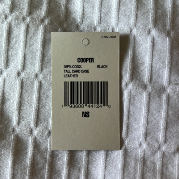 “Cooper” Tall Card Case -Leather -“Black” - Picture 3 of 3